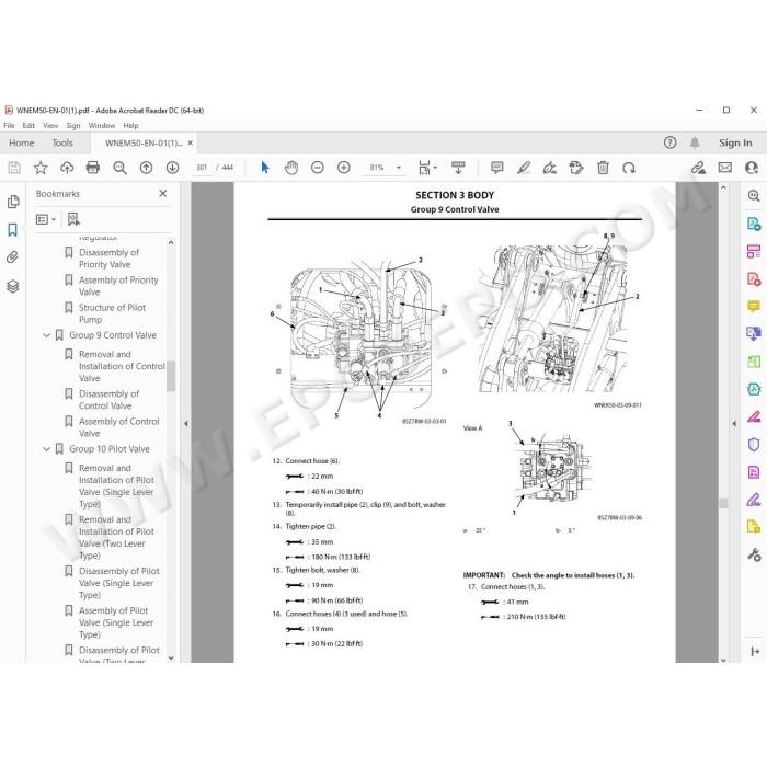 Hitachi Wheel Loader ZW250-6 workshop service manual
