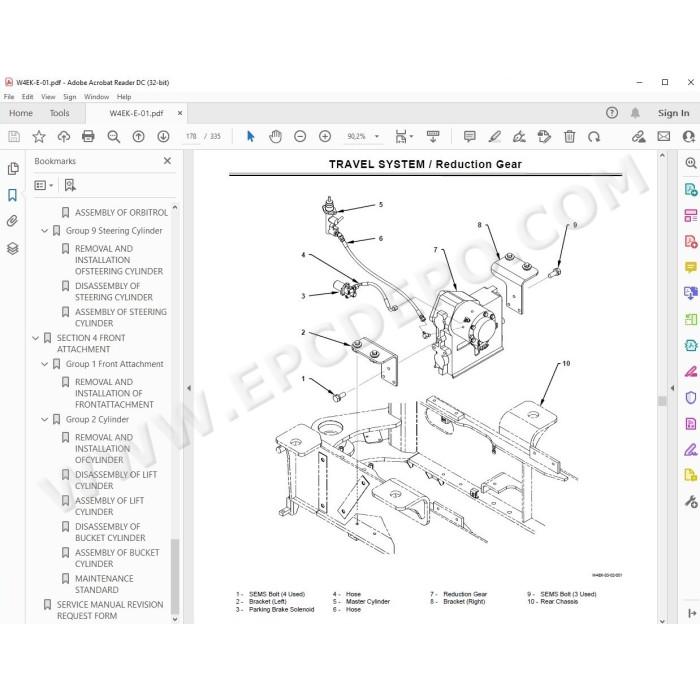 Hitachi Wheel Loader ZW30 ZW40 ZW50 workshop service manual
