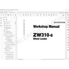 Hitachi Wheel Loader ZW310-6 workshop service manual