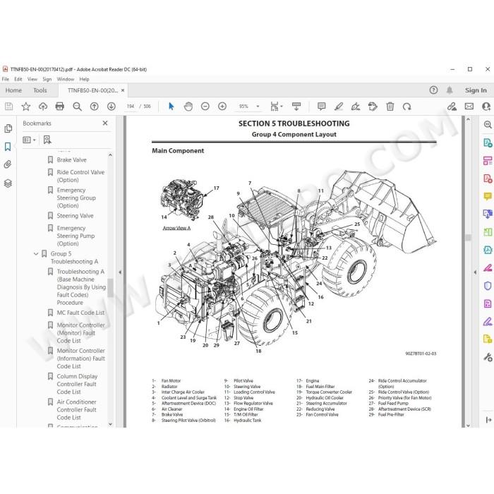 Hitachi Wheel Loader ZW310-6 workshop service manual