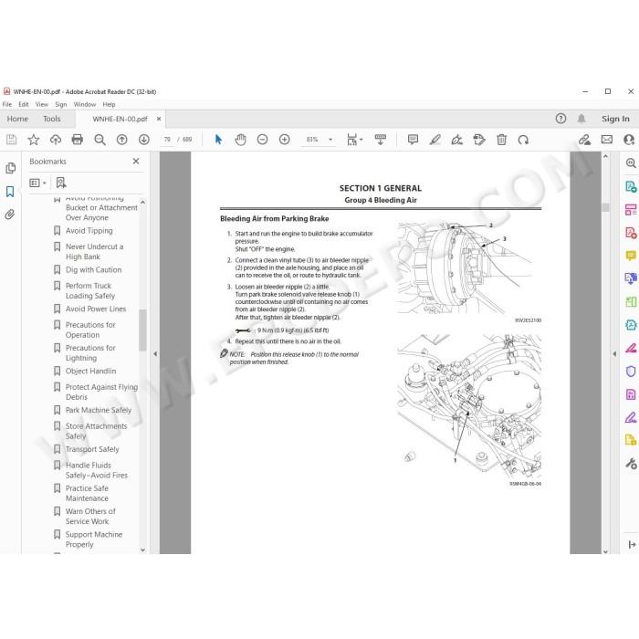 Hitachi Wheel Loader ZW370-5B workshop service manual