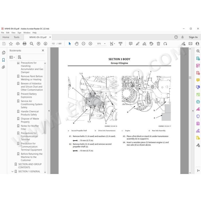 Hitachi Wheel Loader ZW370-5B workshop service manual