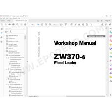 Hitachi Wheel Loader ZW370-6 workshop service manual