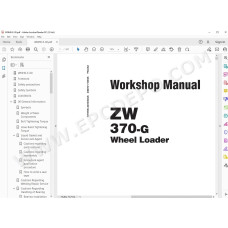 Hitachi Wheel Loader ZW370-G workshop service manual