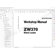 Hitachi Wheel Loader ZW370 workshop service manual