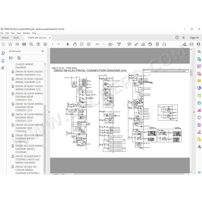 Hitachi Wheel Loader ZW550-5B workshop service manual