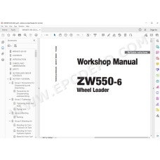 Hitachi Wheel Loader ZW550-6 workshop service manual