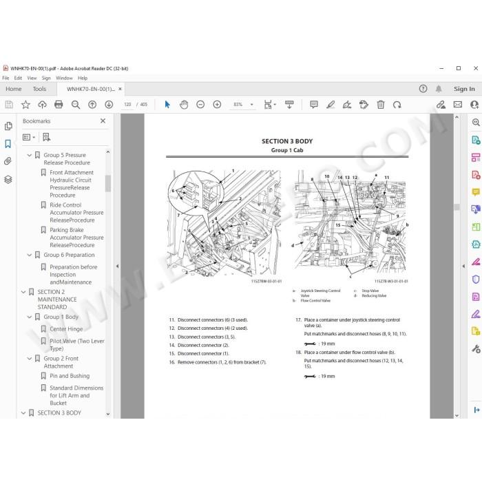 Hitachi Wheel Loader ZW550-6 workshop service manual