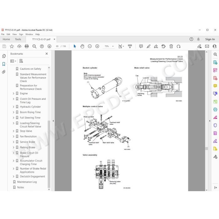 Hitachi Wheel Loader ZW550 workshop service manual