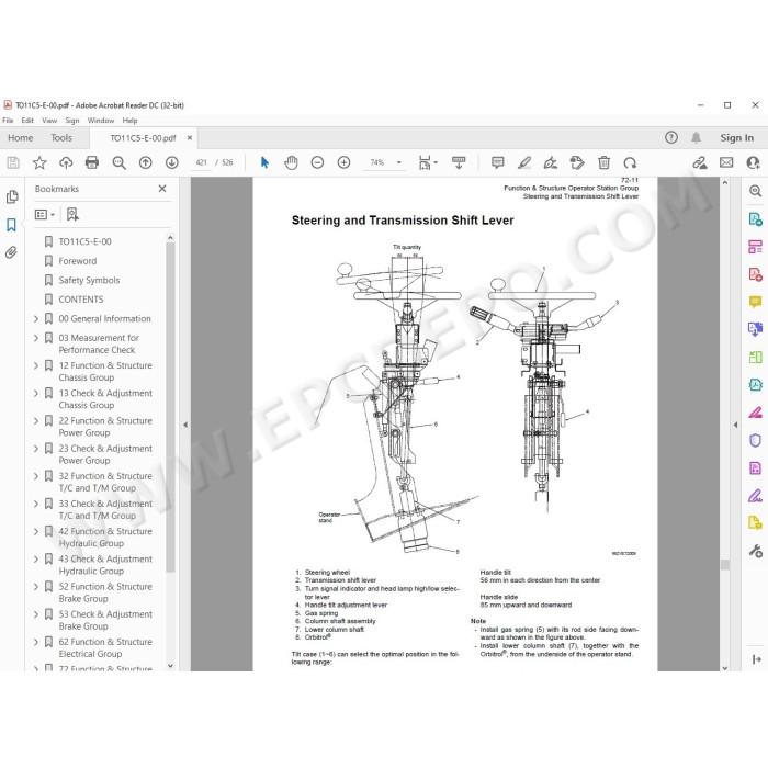 Hitachi Wheel Loader ZW550 workshop service manual