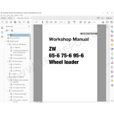 Hitachi Wheel Loader ZW65-6 ZW75-6 ZW95-6 workshop service manual