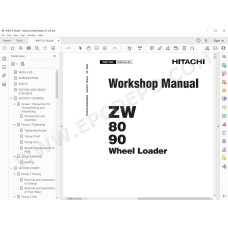 Hitachi Wheel Loader ZW80 ZW90 workshop service manual