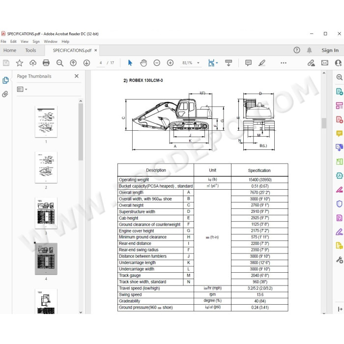 Hyundai Crawler Excavator R130LC-3 R160LC-3 R180LC-3 service manual