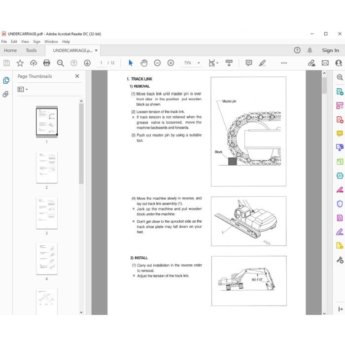 Hyundai Crawler Excavator R320LC-3 R360LC-3 R450LC-3 service manual