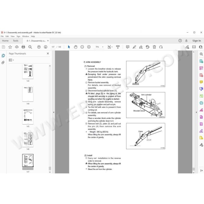 Hyundai Crawler Excavator R145CR-9 R145CR-9A service manual