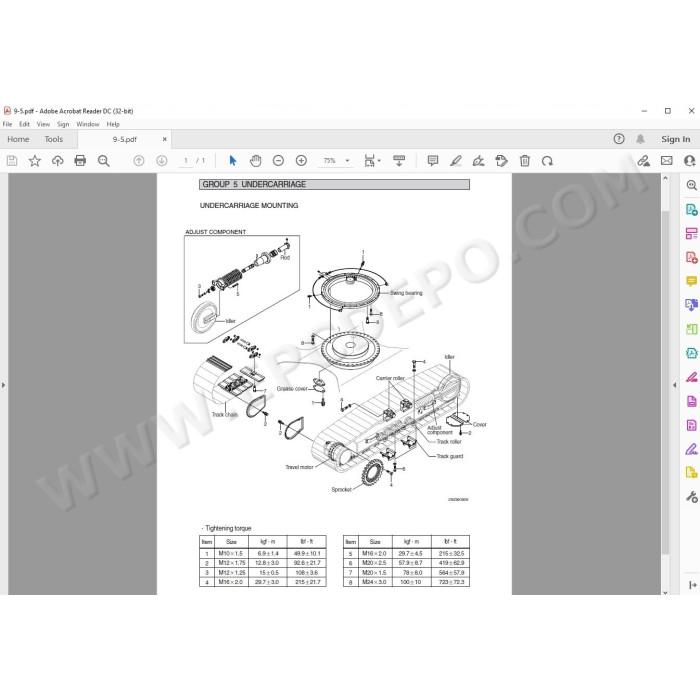 Hyundai Crawler Excavator R235LCR-9 R235LCR-9A service manual