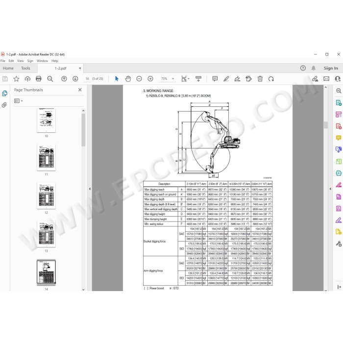 Hyundai Crawler Excavator R250LC-9 service manual