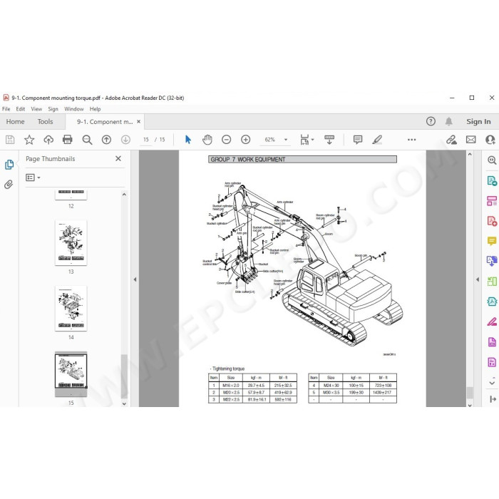 Hyundai Crawler Excavator R380LC-9 R380LC-9SH R380LC-9A service manual