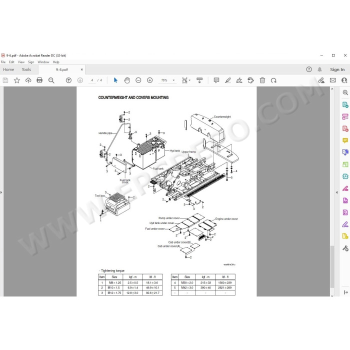 Hyundai Crawler Excavator R480LC-9MH service manual