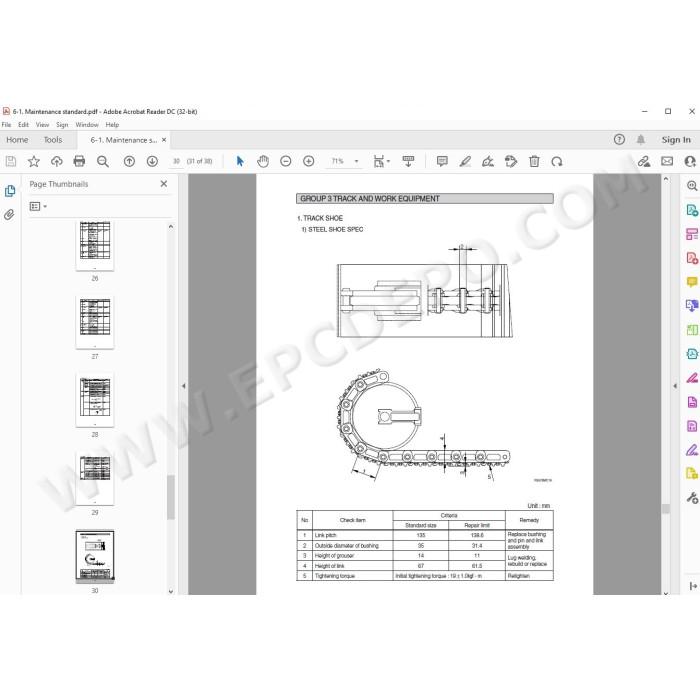 Hyundai Crawler Excavator R60-9S R60CR-9 R60CR-9A service manual