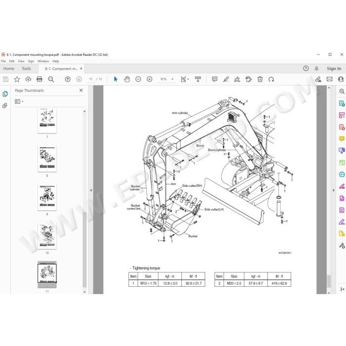 Hyundai Crawler Excavator R80CR-9 R80CR-9A service manual