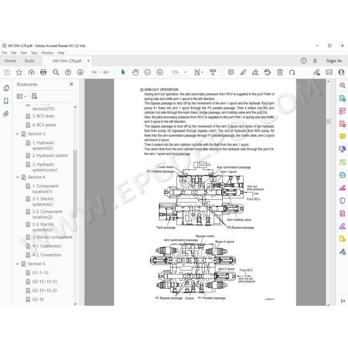 Hyundai Crawler Excavator HX130 LCR HX130A LCR service manual