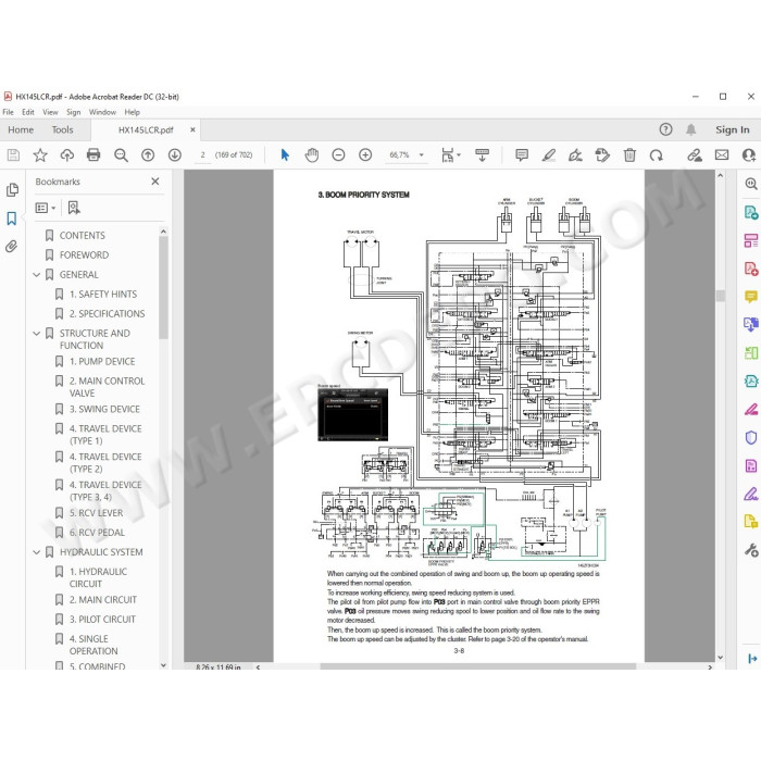 Hyundai Crawler Excavator HX145 HX160 HX180 service manual