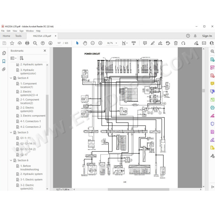 Hyundai Crawler Excavator HX225 HX235 HX260 service manual