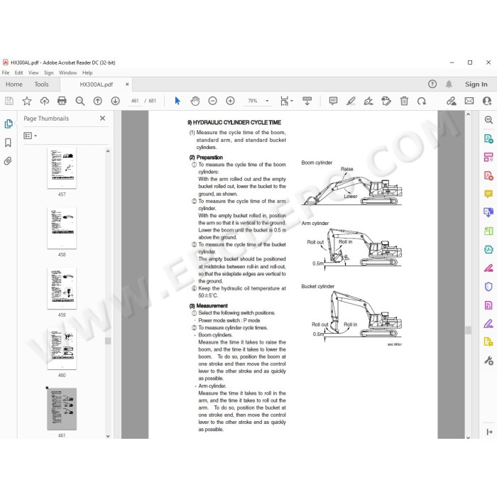 Hyundai Crawler Excavator HX300 HX330 service manual