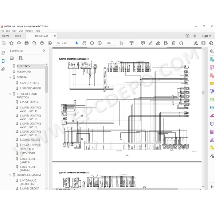 Hyundai Crawler Excavator HX300 HX330 service manual