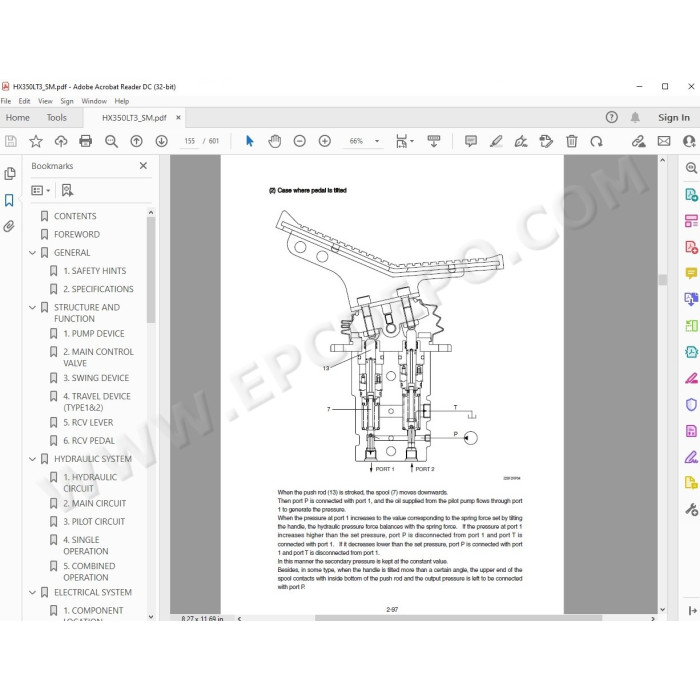 Hyundai Crawler Excavator HX340 HX350 HX380 service manual