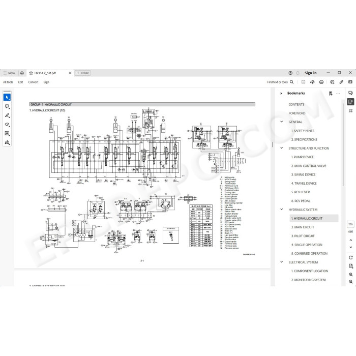 Hyundai Crawler Excavator HX35A Z service manual