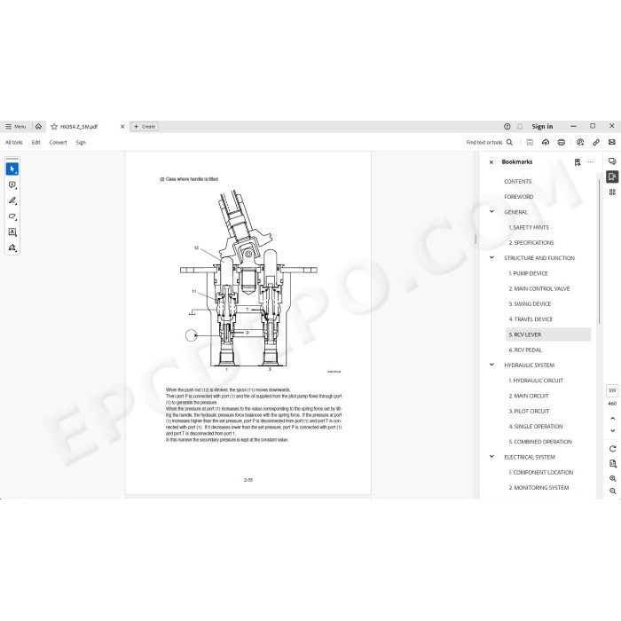 Hyundai Crawler Excavator HX35A Z service manual