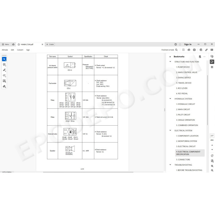 Hyundai Crawler Excavator HX48A Z service manual