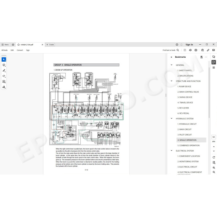 Hyundai Crawler Excavator HX48A Z service manual