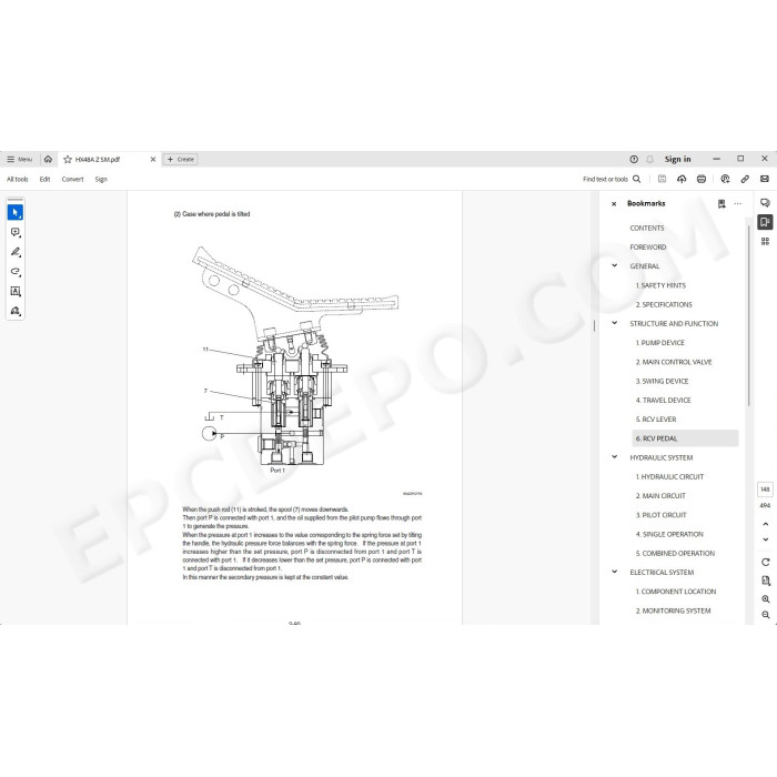 Hyundai Crawler Excavator HX48A Z service manual