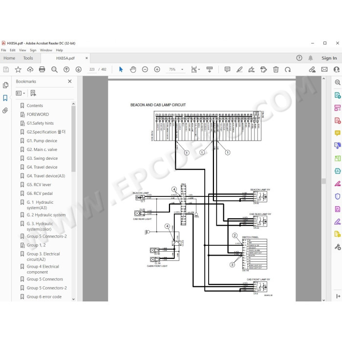 Hyundai Crawler Excavator HX55S HX60S HX75S service manual