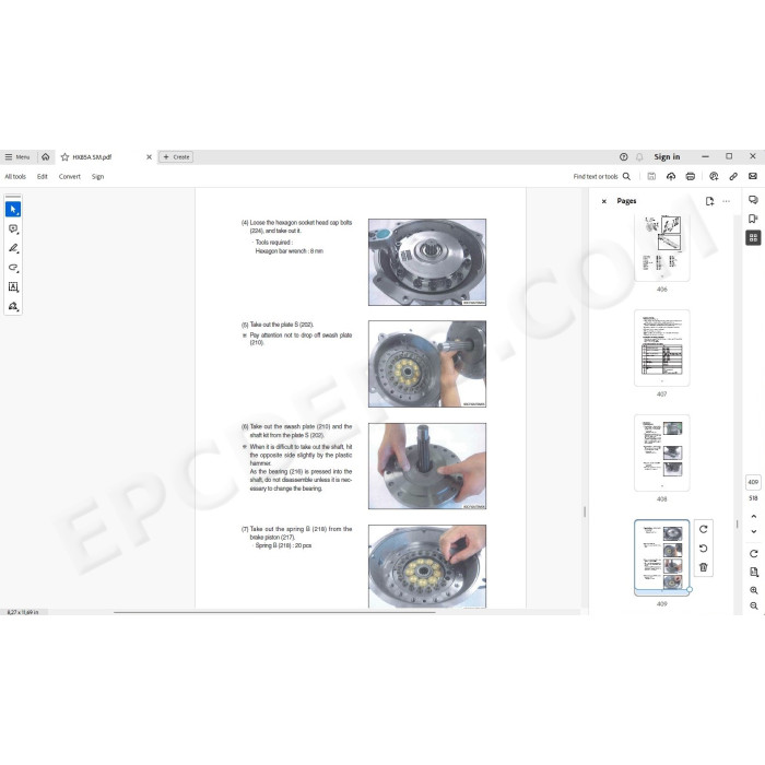 Hyundai Crawler Excavator HX85A service manual