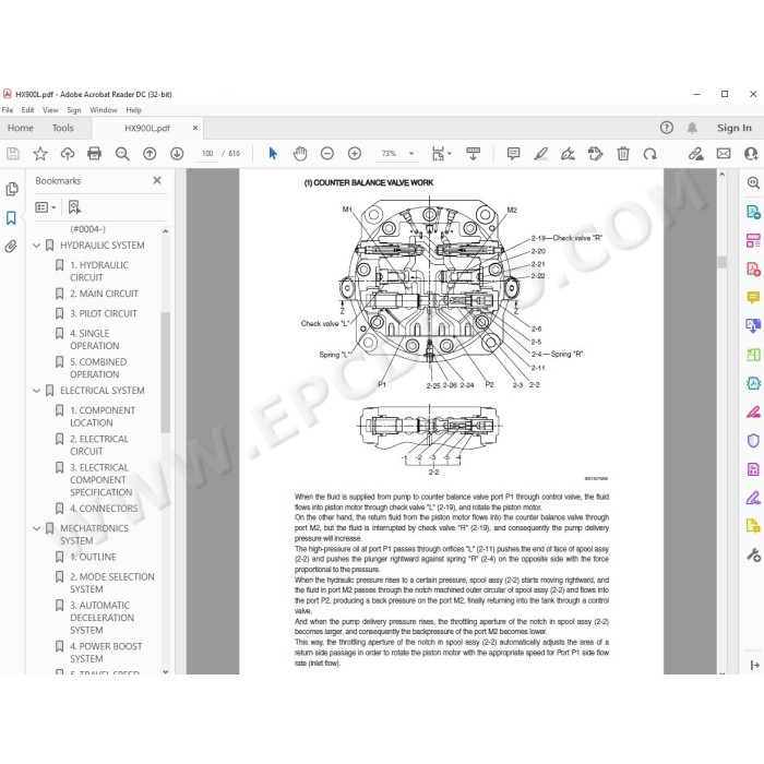 Hyundai Crawler Excavator HX900L service manual