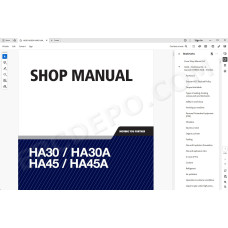 Hyundai Dump Truck HA30 HA30A HA45 HA45A service repair manual