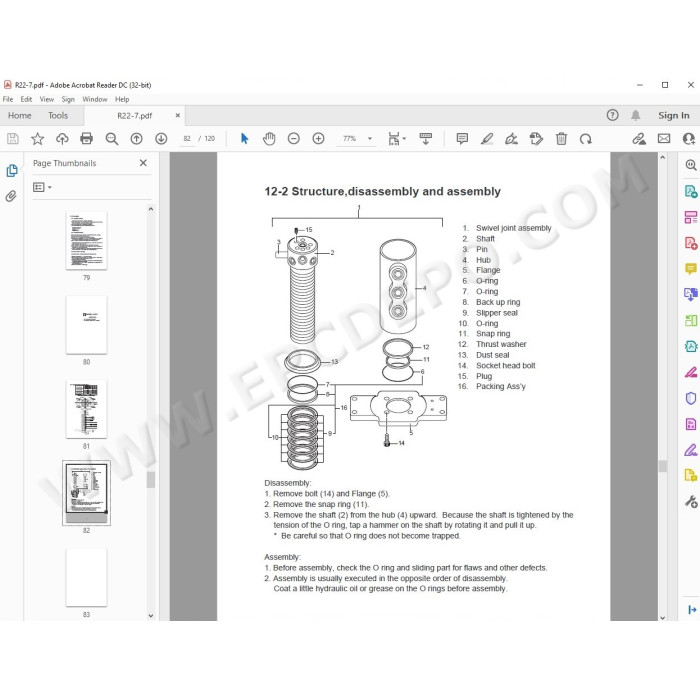 Hyundai Mini Excavator R22-7 R25Z-9AK R25Z-9A R27Z-9 R28-7 R30Z-9AK service manual