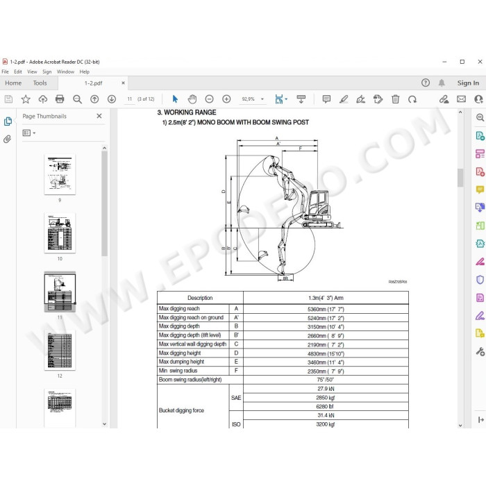 Hyundai Mini Excavator R35Z-7 R35Z-7A R35-7 R35Z-9 R35Z-9A R36N-7 R75-7 service manual