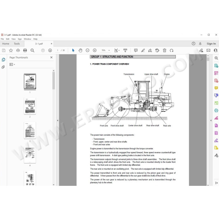 Hyundai Wheel Loader HL730-3 HL730TM-3 service manual