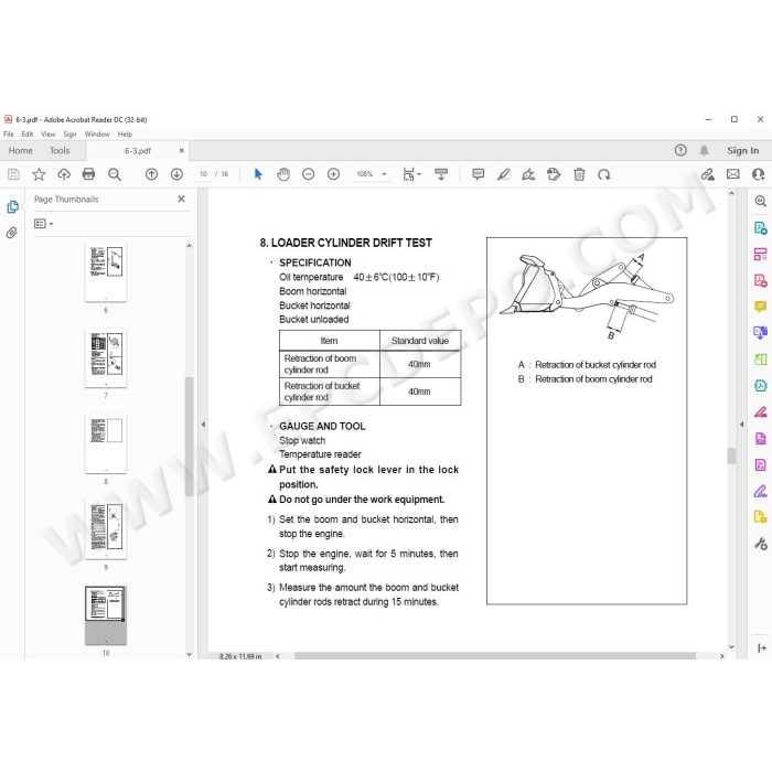 Hyundai Wheel Loader HL750-3 HL750TM-3 service manual
