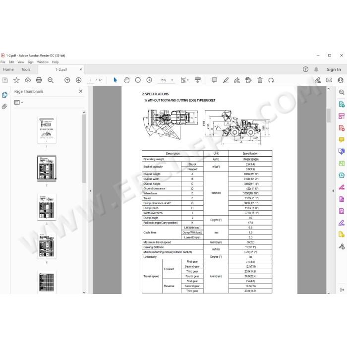 Hyundai Wheel Loader HL760-3 service manual