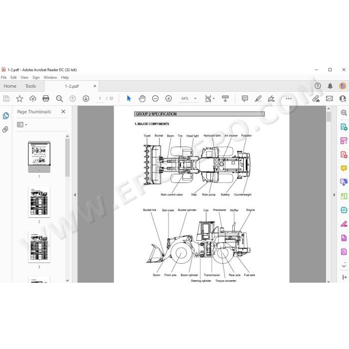 Hyundai Wheel Loader HL780-3 HL780-3A service manual