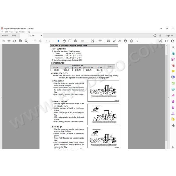 Hyundai Wheel Loader HL740-7A HL740TM-7A service manual