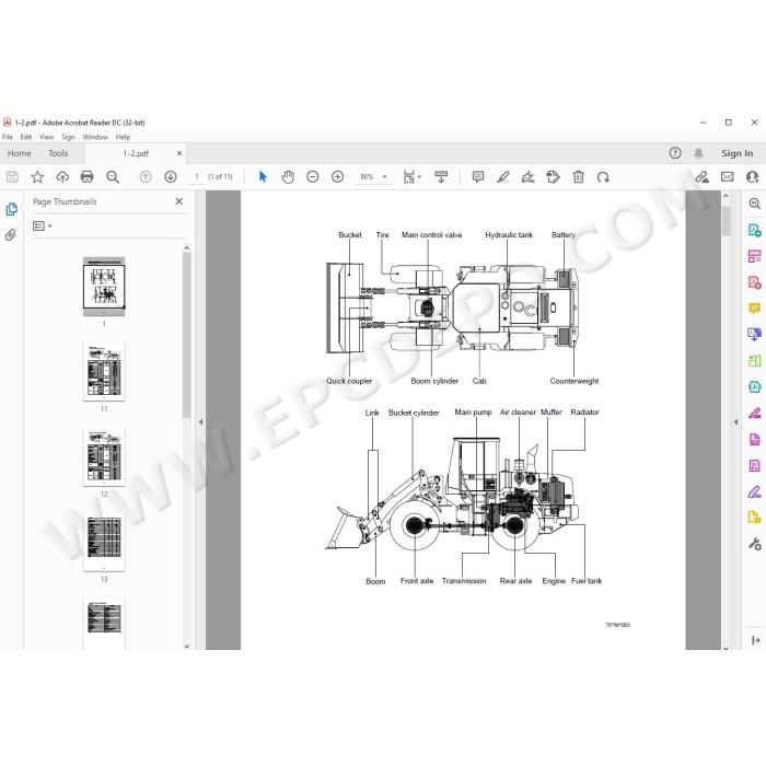 Hyundai Wheel Loader HL757-7 HL757TM-7 service manual