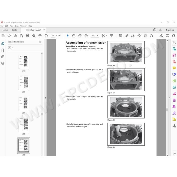 Hyundai Wheel Loader HL630VL HL635VL service manual