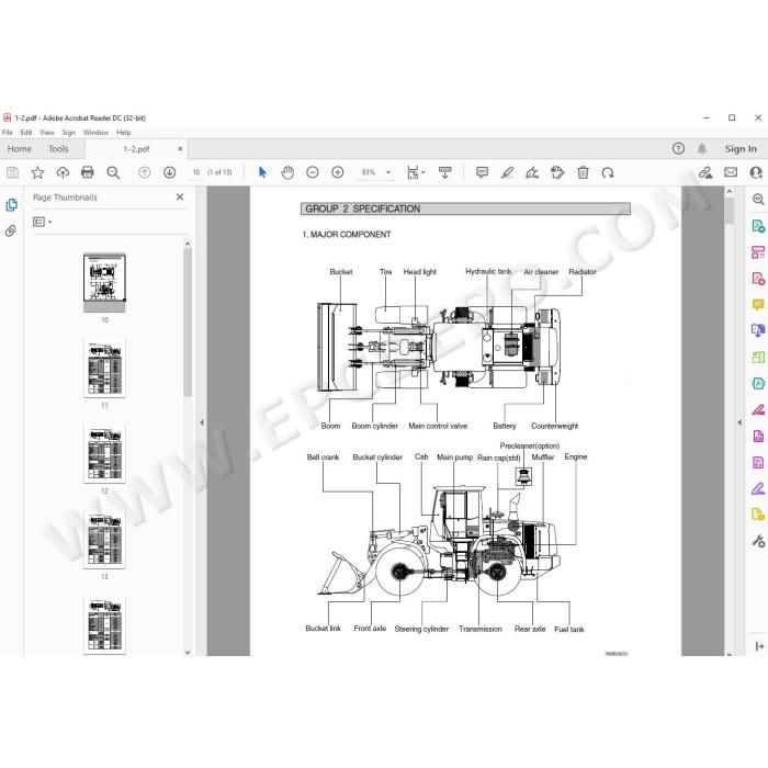 Hyundai Wheel Loader HL760-9 HL760-9A HL760-9S service manual